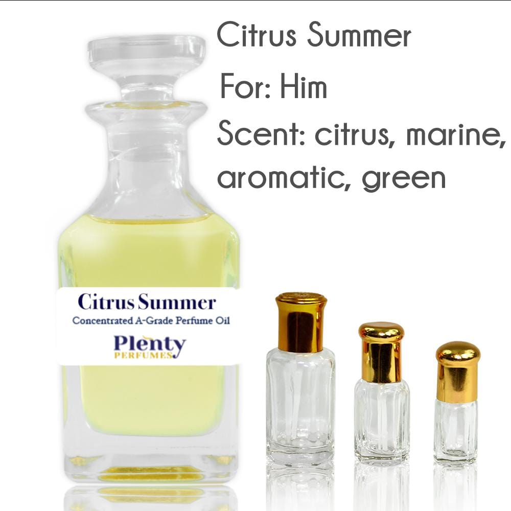 Perfume Oil Citrus Summer - Plenty Perfumes