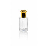 Empty 3ml attar bottle with luxury gold lid and reflective glass finish – Oriental-Style