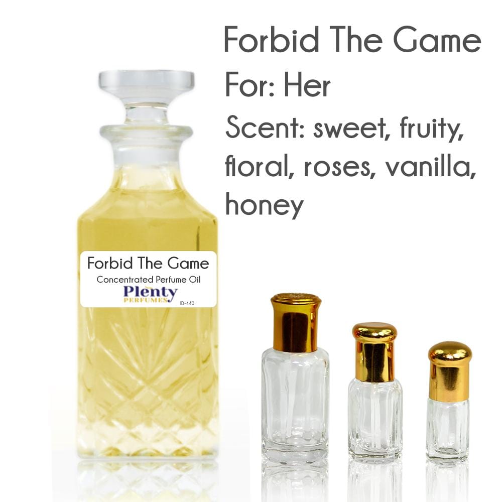 Perfume Oil Forbid The Game - Plenty Perfumes